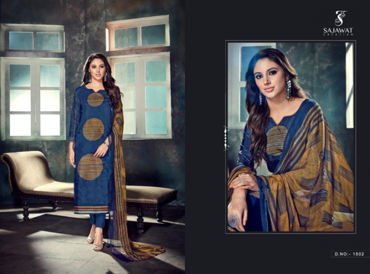 SAJAWAT CREATION LAUNCHED METRIX UPADA SILK FABRIC WITH  (14)