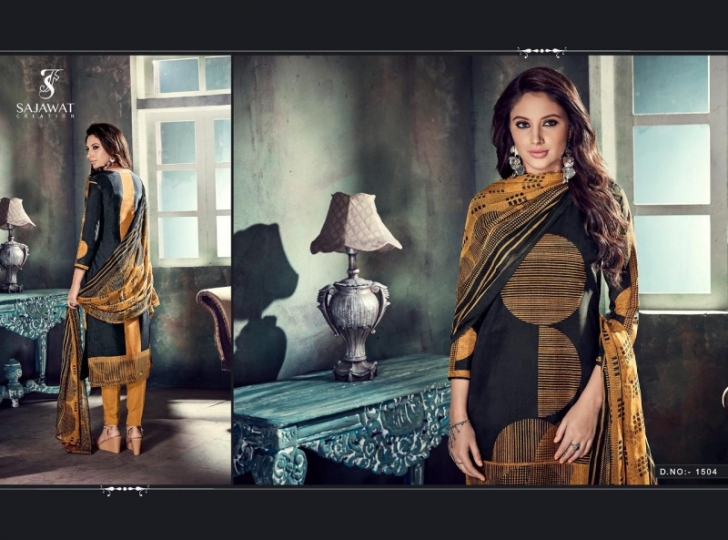 SAJAWAT CREATION LAUNCHED METRIX UPADA SILK FABRIC WITH  (3)