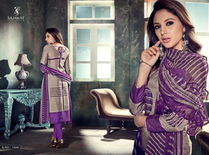 SAJAWAT CREATION LAUNCHED METRIX UPADA SILK FABRIC WITH  (6)