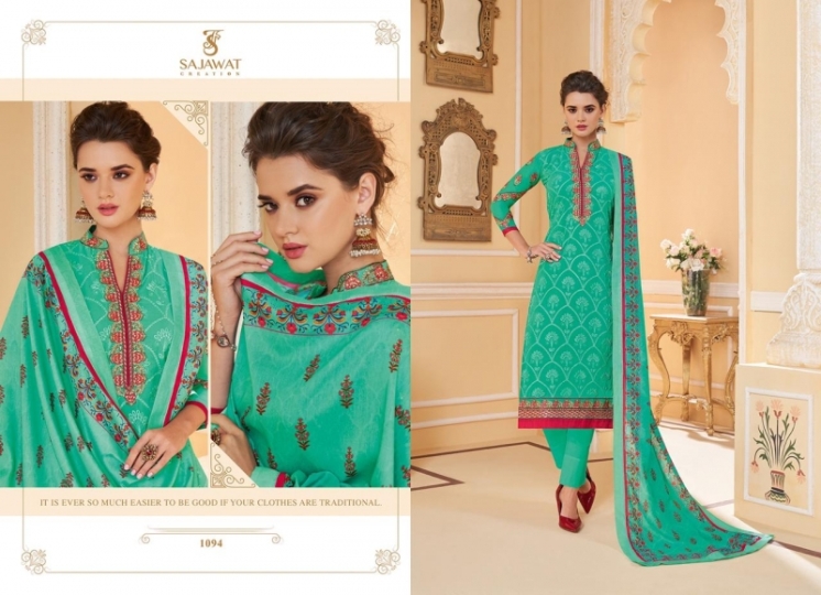 SAJAWAT CREATON LAKHNAVI VOL 3 HEAVY WORK READY MADE SUIT WHOLESALE DEALER BEST RATE BY GOSIYA EXPORTS SURAT (2)