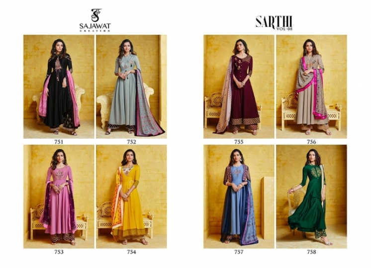 SAJAWAT SARTHI VOL 8 READY MADE SALWAR SUITS CATALOGUE WHOLESALE COLLECTION WHOLESALE DEALER BEST RATE BY GOSIYA EXPORTS SURAT (11)