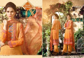 SAJJAN SAANVI GEORGETTE LAKHNAVI WORK STRAIGHT SUITS WHOLESALE BY GOSIYA EXPORTS SURAT (2)