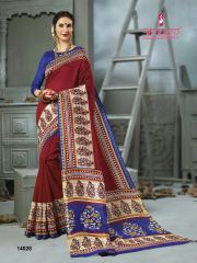 SANGAM PRINTS INDIAN BEAUTY COTTON PRINTED JARI BORDER SAREE SUPPLIER IN WHOLESALE BEST RATE BY GOSIYA EXPORTS (7)