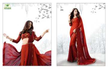 SANSKAR ONCE MORE HEAVY GEORGETTE SAREES CATALOG WHOLESALE RATE SURAT BY GOSIYA EXPORTS SURAT (17)