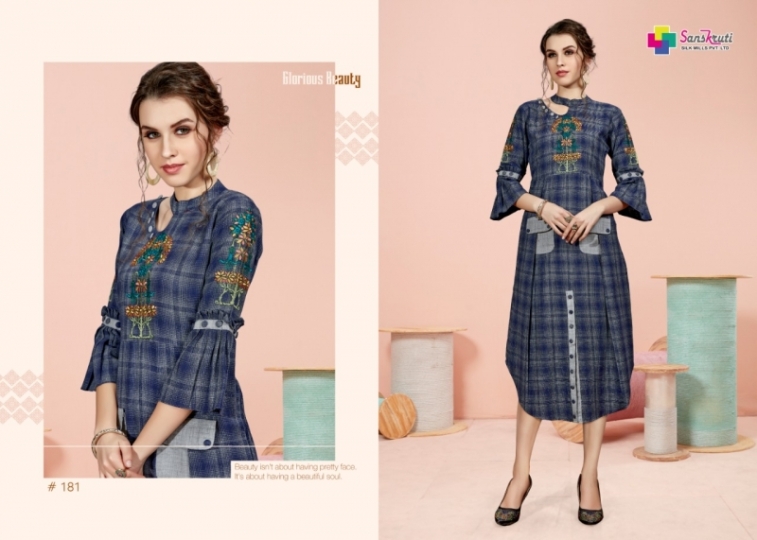 SANSKRUTI SILKS AAFIYA 180-187 SERIES FANCY COTTON DENIM  (3)