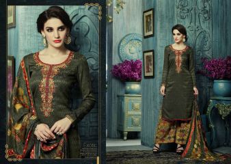 SARGAM PRINTS AARZU 8 CATALOG PASHMINA PRINTS EMBROIDERED SALWAR KAMEEZ WHOLESALE (5)