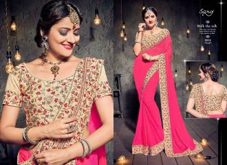 SAROJ SAREES MISS WORLD 2 COLLECTION EMBROIDERED SAREES WHOLSALE SELLER BEST RATE BY GOSIYA EXPORTS SURAT (2)