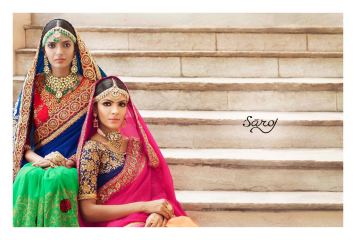 SAROJ SAREES SHOW CASE VOL 8 FANCY PARTY WEAR SAREE CATALOG AT WHOLESALE BEST RATE BY GOSIYA EXPORTS SURAT (1)