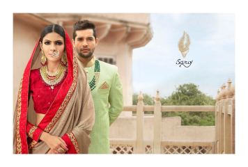 SAROJ SAREES SHOW CASE VOL 8 FANCY PARTY WEAR SAREE CATALOG AT WHOLESALE BEST RATE BY GOSIYA EXPORTS SURAT (8)
