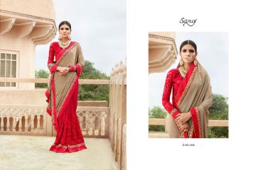 SAROJ SAREES SHOW CASE VOL 8 FANCY PARTY WEAR SAREE CATALOG AT WHOLESALE BEST RATE BY GOSIYA EXPORTS SURAT (9)
