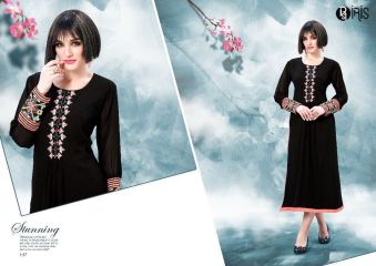 SARVADA CREATION IRIS VOL 2 CATALOGUE GEORGETTE EMBROIDERED KURTI COLLECTION BEST RATE BY GOSIYA EXPORT SURAT (3)
