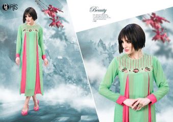 SARVADA CREATION IRIS VOL 2 CATALOGUE GEORGETTE EMBROIDERED KURTI COLLECTION BEST RATE BY GOSIYA EXPORT SURAT (6)