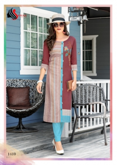 SAWAN HONEY VOL 14 REYON PRINTED LONG FORMAL WEAR KURTI WHOLESALER DEALER BEST RATE BY GOSIYA EXPROTS SURAT (6)