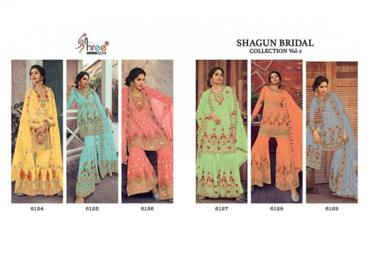 SHAGUN BRIDAL COLLECTION VOL-2 SHREE FABS 6124-6129  (1)