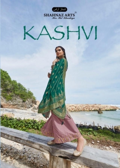 SHAHNAZ ARTS KASHVI JAM COTTON DRESS MATERIAL WITH  (1)