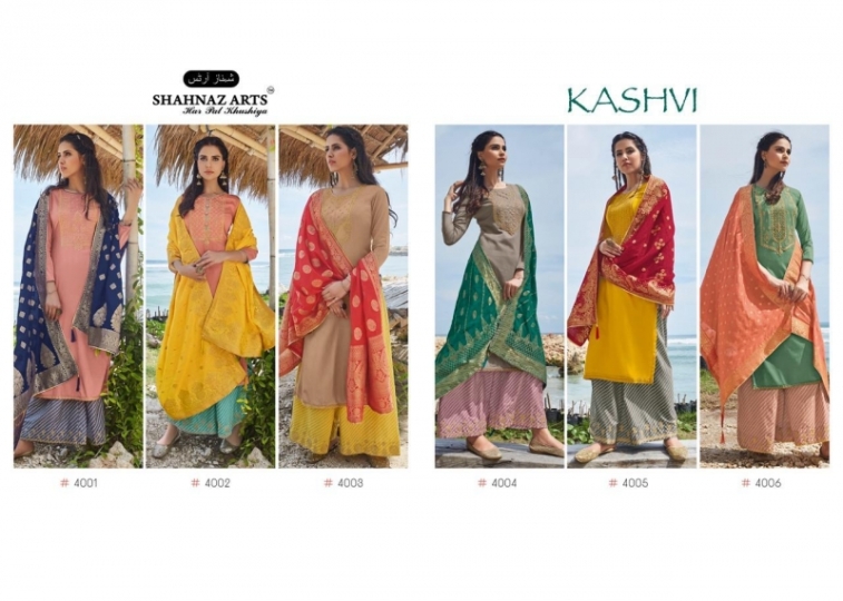 SHAHNAZ ARTS KASHVI JAM COTTON DRESS MATERIAL WITH  (10)