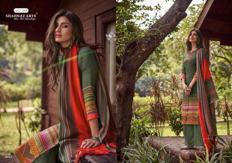 SHAHNAZ ARTS PRESENTS GULSHAN VOL 4 PURE PASHMINA FABRIC DRESS MATERIAL  WHOLESALE  DEALER BEST RATE BY GOSIYA EXPORTS SU (25)