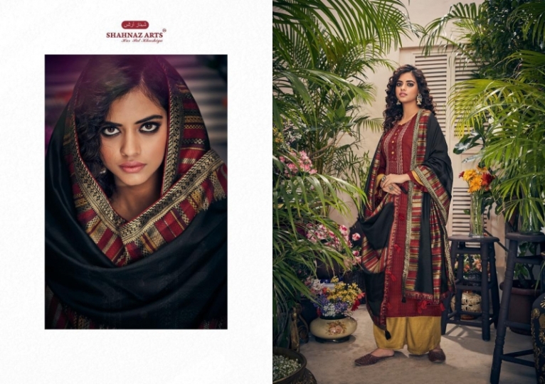 SHAHNAZ ARTS PRESENTS PANIHARI PASHMINA FABRIC DRESS MATERIAL WHOLESALE DEALER BEST RATE BY GOSIYA EXPORTS SURAT (5)