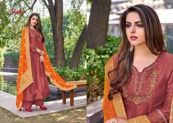 SHAI AZVA CATALOG PURE SILK ANARKALI PARTY WEAR EMBROIDERD & HANDWORK E (4)