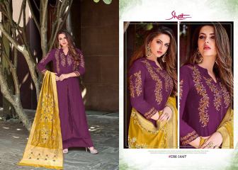 SHAI AZVA CATALOG PURE SILK ANARKALI PARTY WEAR EMBROIDERD & HANDWORK E (7)