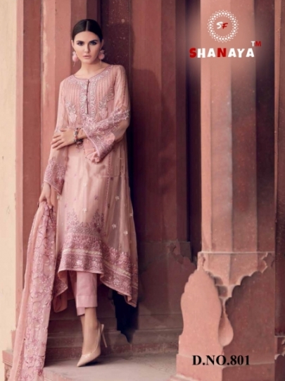 SHANAYA FASHION ROSE ESPOIR GEORGETTE FABRIC WITH EMBROIDERY WORK PAKISTANI COLLETION SUIT DEALER BEST RATE BY GOSIYA EX (51)