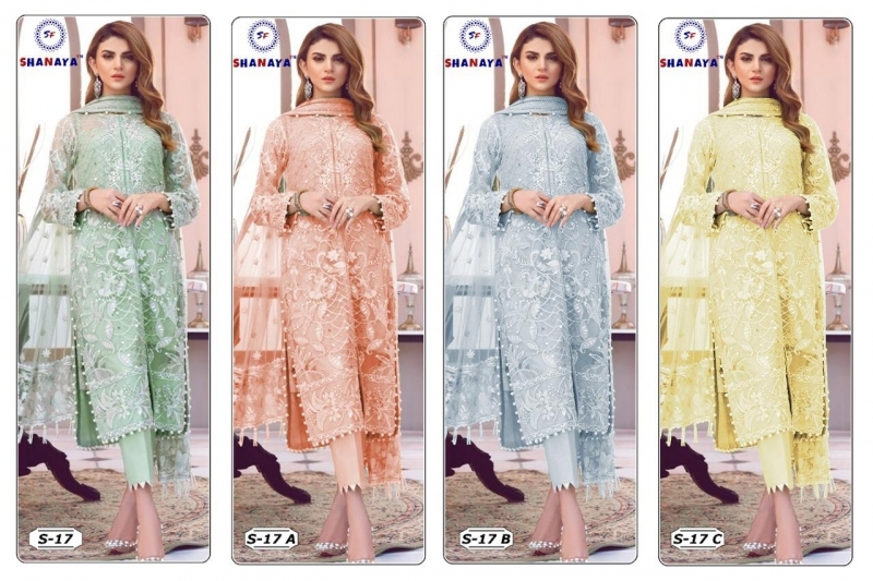 SHANAYA PRESENT S 17 BUTTERFLY NET PAKISTANI SUIT WHOLESALE SUPPLIER WHOLESALE DEALER BEST RATE BY GOSIYA EXPORTS SURAT (5)