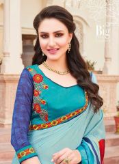 SHANGRILA BY GLAZE DIGITAL FANCY PURE PRINTS SAREES WHOLESALE COLLECTION BUY AT BEST RATE BY GOSIYA EXPORTS SURAT