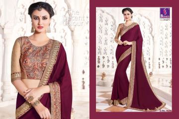 SHANGRILA EXORA COLLECTION DESIGNER PARTY WEAR SAREES COLLECTION WHOLESALE SUPPLIER BEST RATE BY GOSIYA EXPORTS SURAT (13)