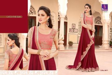 SHANGRILA EXORA COLLECTION DESIGNER PARTY WEAR SAREES COLLECTION WHOLESALE SUPPLIER BEST RATE BY GOSIYA EXPORTS SURAT (2)
