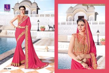 SHANGRILA EXORA COLLECTION DESIGNER PARTY WEAR SAREES COLLECTION WHOLESALE SUPPLIER BEST RATE BY GOSIYA EXPORTS SURAT (5)
