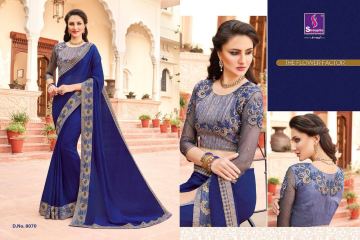 SHANGRILA EXORA COLLECTION DESIGNER PARTY WEAR SAREES COLLECTION WHOLESALE SUPPLIER BEST RATE BY GOSIYA EXPORTS SURAT (7)