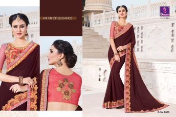 SHANGRILA EXORA COLLECTION DESIGNER PARTY WEAR SAREES COLLECTION WHOLESALE SUPPLIER BEST RATE BY GOSIYA EXPORTS SURAT (8)
