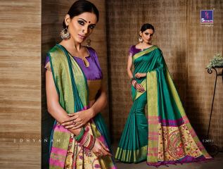 Shangrila presenting katki silk new weaving silk sarees collection BEST RATE BY GOSIYA EXPORTS SURAT (7)