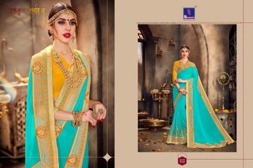 SHANGRILA TASVEER CATALOGUE GEORGETTE DESIGNER EMBROIDERED PARTY WEAR SAREES WHOLESALE BEST RATE BY GOSIYA EXPORTS SURAT (4)
