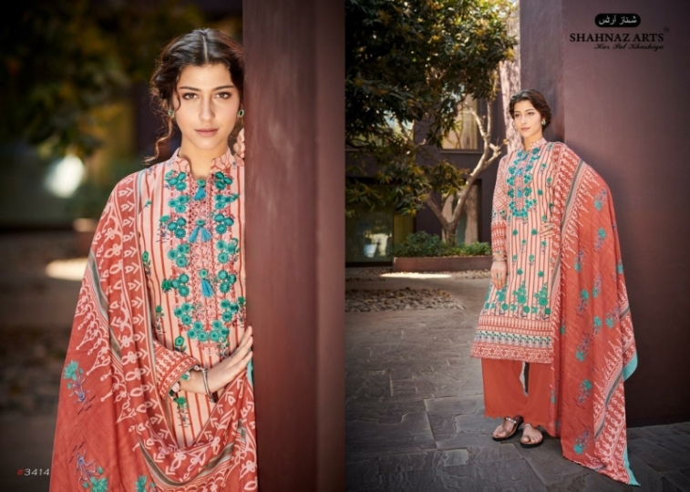 SHEHNAZ ARTS FALAKNUMA PURE LAWN COTTON WHOLESALE DRESS MATERIAL COLLECTION SUPPLIER DEALER BEST RATE BY GOSIYA EXP (4)
