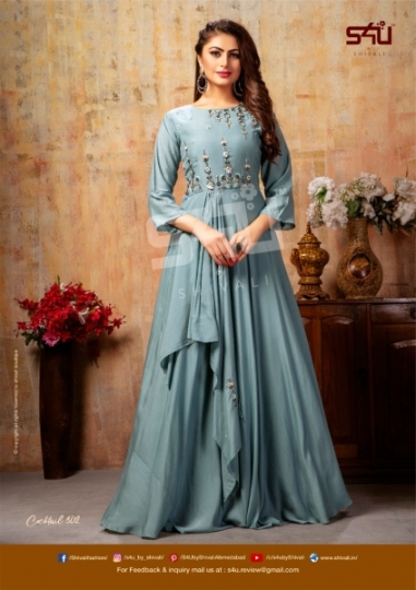  SHIVALI S4U LAUNCHES COCKTAIL VOL.3 FANCY PARTYWEAR COLLECTION WHOLESELLER DEALER BEST RATE BY GOSIYA EXPORTS SURAT (4)