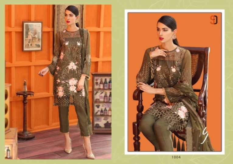 SHRADDHA DESIGNER COIR PAKISTANI SALWAR KAMEEZ  (3)