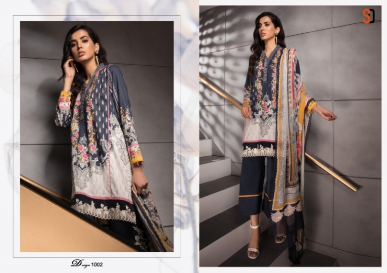 SHRADDHA DESIGNER VINTAGE VOL 2 COTTON CAMBRIC PAKISTANI DRESS MATERIALS WHOLESALE DEALER BEST RATE BY GOSIYA EXPORTS SURAT (11)