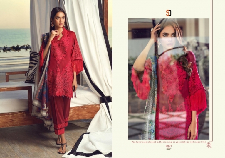  SHRADHHA DESIGNER SANA SAFINA PAKISTANI JAM COTTON 4 PIECE  (3)