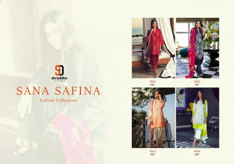  SHRADHHA DESIGNER SANA SAFINA PAKISTANI JAM COTTON 4 PIECE  (7)