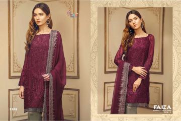 SHREE FAB NEW CATALOG FAIZA LUXURY COLLECTION VOL 2 PAKISTANI SUIT WHOLESSALE BY GOSIYA EXPORTS SURATE (3)