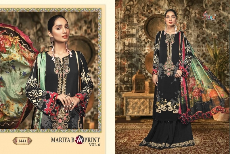 SHREE FAB PRESENNTS MARIA B M PRINT VOL 6  (13)