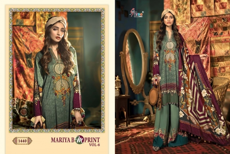 SHREE FAB PRESENNTS MARIA B M PRINT VOL 6  (7)