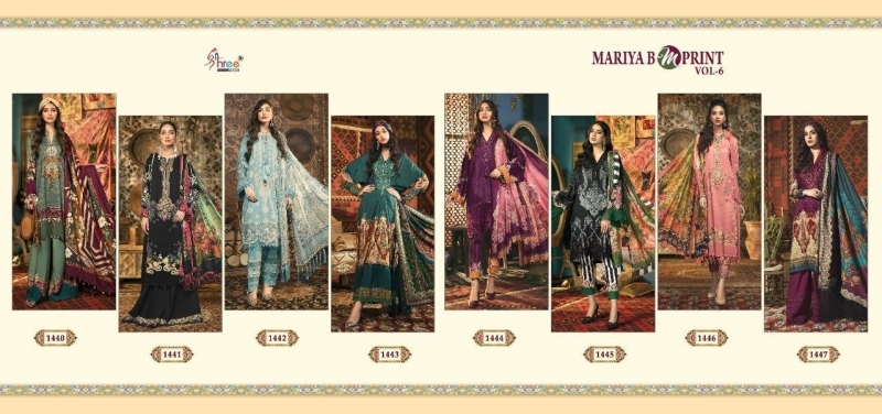 SHREE FAB PRESENNTS MARIA B M PRINT VOL 6  (9)