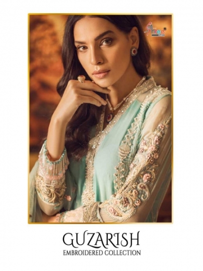 SHREE FAB PRESENTS GUZARISH EMBROIDERED COLLECTION GEORGETTE FABRIC WITH HEAVY EMBROIDERY WOR (1)