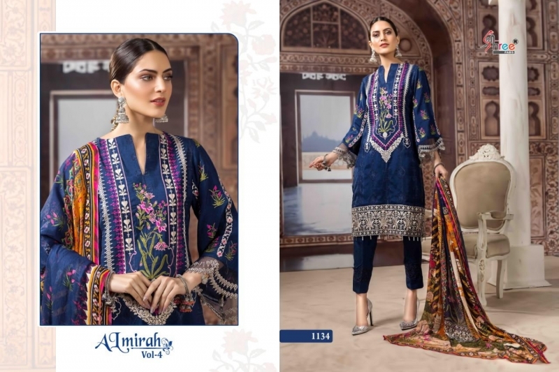 SHREE FABS ALMIRAH VOL-4 1130-1135 SERIES COTTON PAKISTANI SUITS WHOLESALER DEALER BEST RATE BY GOSIYA EXPORTS SURAT (3)