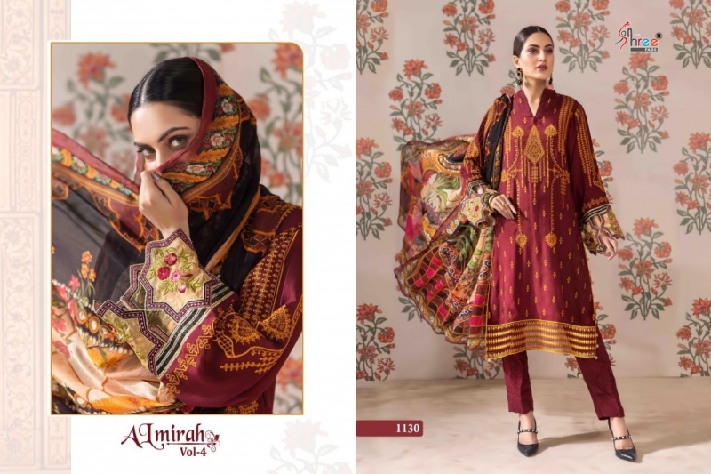 SHREE FABS ALMIRAH VOL-4 1130-1135 SERIES COTTON PAKISTANI SUITS WHOLESALER DEALER BEST RATE BY GOSIYA EXPORTS SURAT (8)