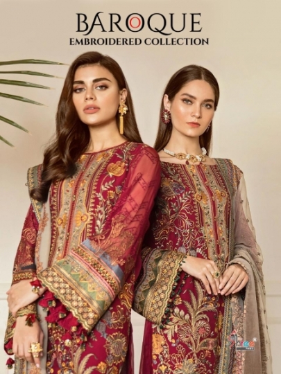 SHREE FABS BAROQUE EMBRODERD COLLECTION PAKISTANI GEORGETTE SUIT WHOLESALE DEALER BEST RATE BY GOSIYA EXPORTS SURAT (1)