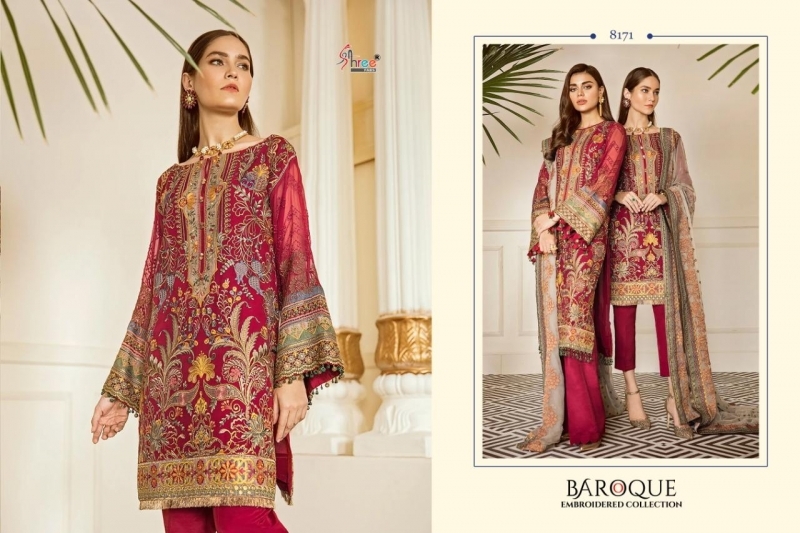 SHREE FABS BAROQUE EMBRODERD COLLECTION PAKISTANI GEORGETTE SUIT WHOLESALE DEALER BEST RATE BY GOSIYA EXPORTS SURAT (2)