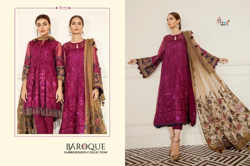 SHREE FABS BAROQUE EMBRODERD COLLECTION PAKISTANI GEORGETTE SUIT WHOLESALE DEALER BEST RATE BY GOSIYA EXPORTS SURAT (4)